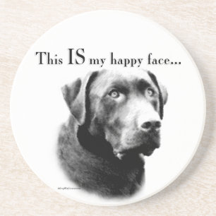 Lab Happy Face Coaster