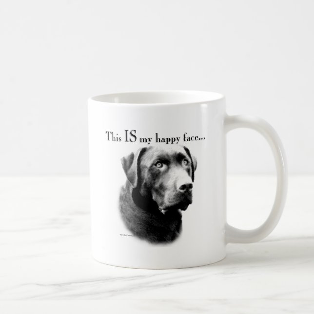 Lab Happy Face Coffee Mug (Right)