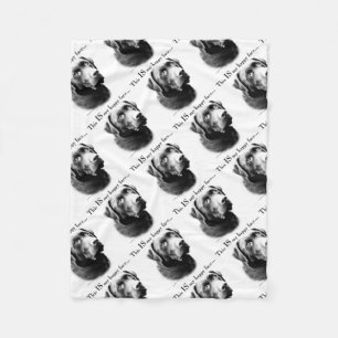 Lab Happy Face Fleece Blanket