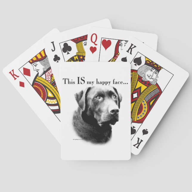 Lab Happy Face Playing Cards (Back)