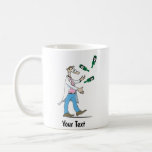Lab Juggler Coffee Mug<br><div class="desc">Scientist juggling with hazardous bottles</div>