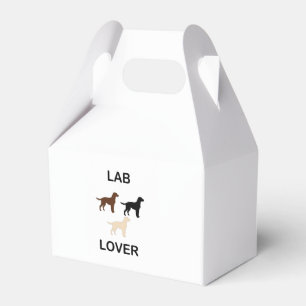 Lab Lover all colours silhouettes Favor Box