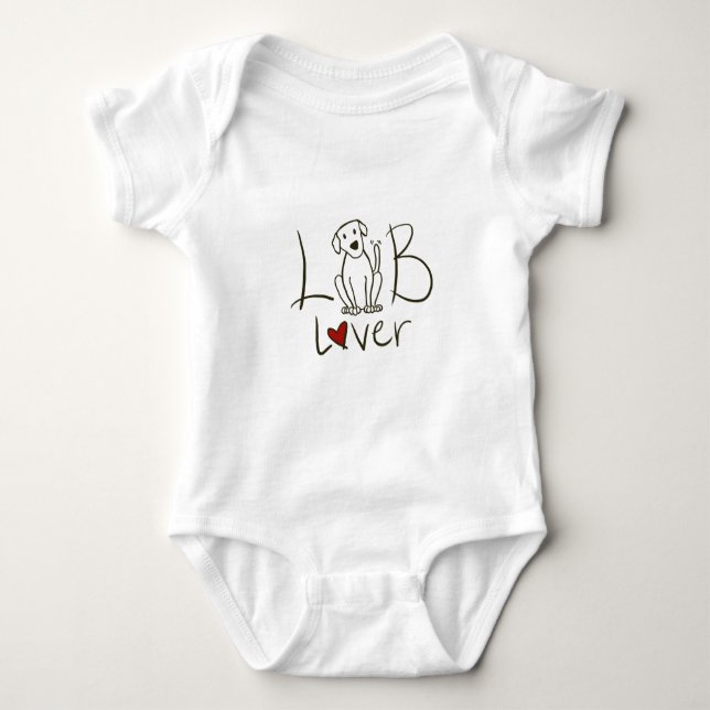 Lab Lover Infant Bodysuit (Front)