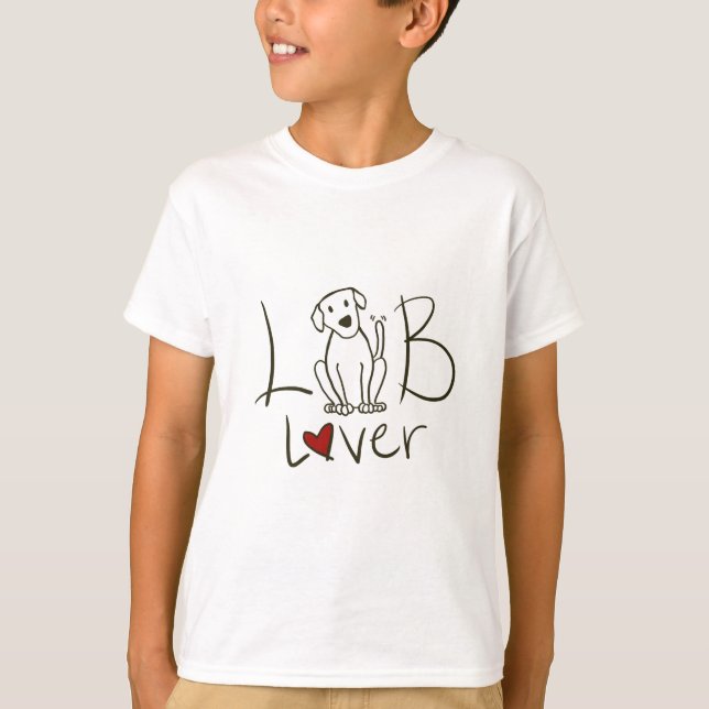 Lab Lover Kids TShirt (Front)