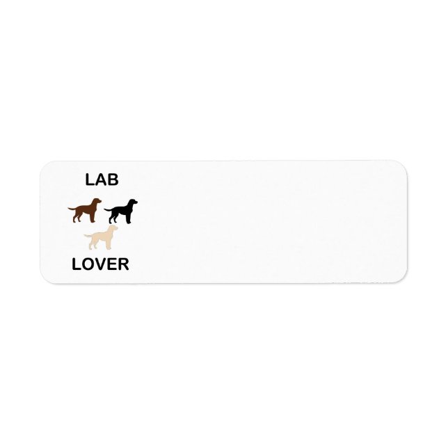Lab Lover toutes les couleurs silhouettes (Devant)
