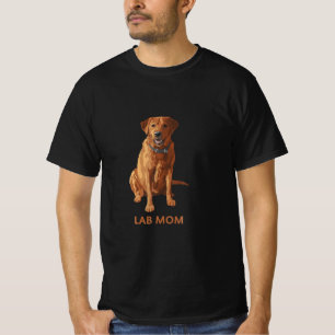 Lab Mom Fox Red Labrador Retriever Dog Lover T-Shirt