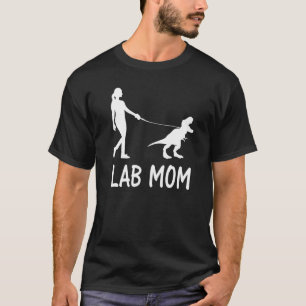 Lab Mom Labrador Retriever Mama Dog Dinosaur Women T-Shirt