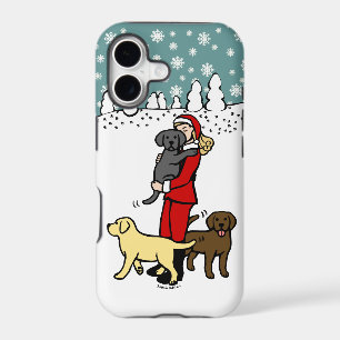 Lab Mom Santa Christmas