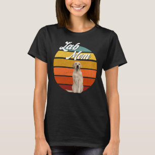 Lab Mom Yellow Labrador Retriever Retro Trendy Cut T-Shirt