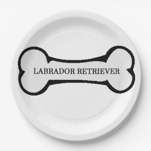 lab name on bone paper plate