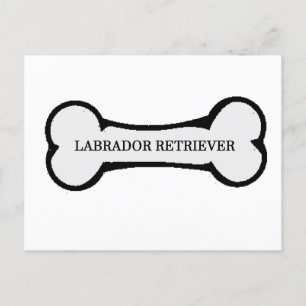 lab name on bone postcard