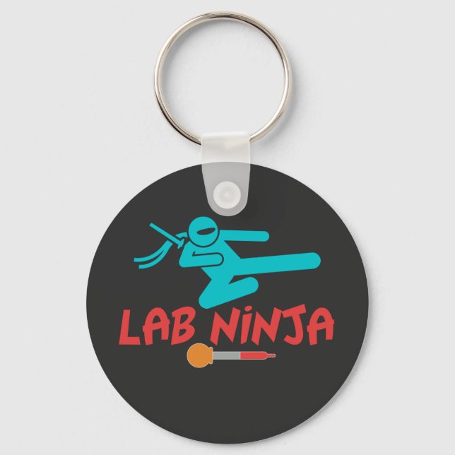 LAB NINJA - MEDICAL LAB SCIENTIST KEYCHAIN (Front)
