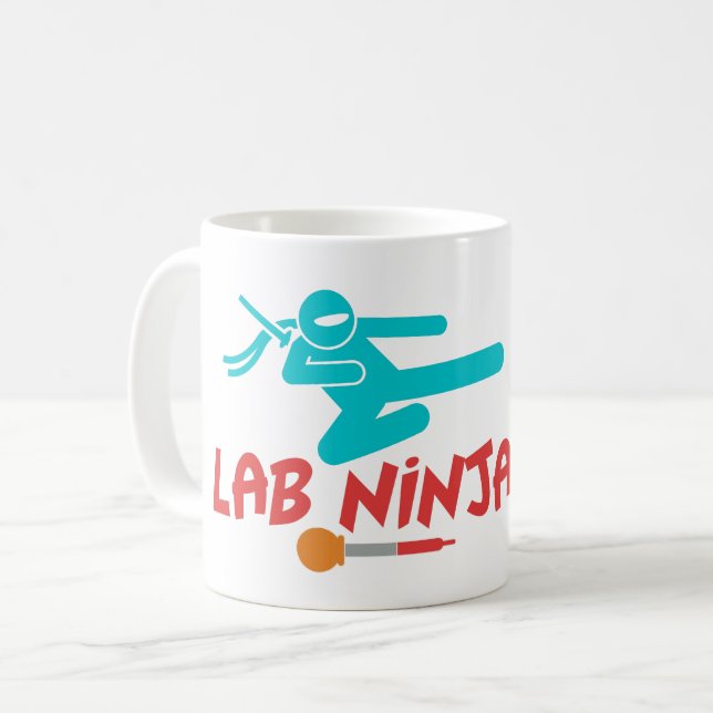 LAB NINJA - MUG DE CAFÉ SCIENTIFIQUE MÉDICALE LAB (Devant gauche)