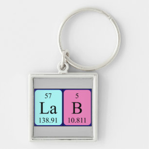Lab periodic table keyring