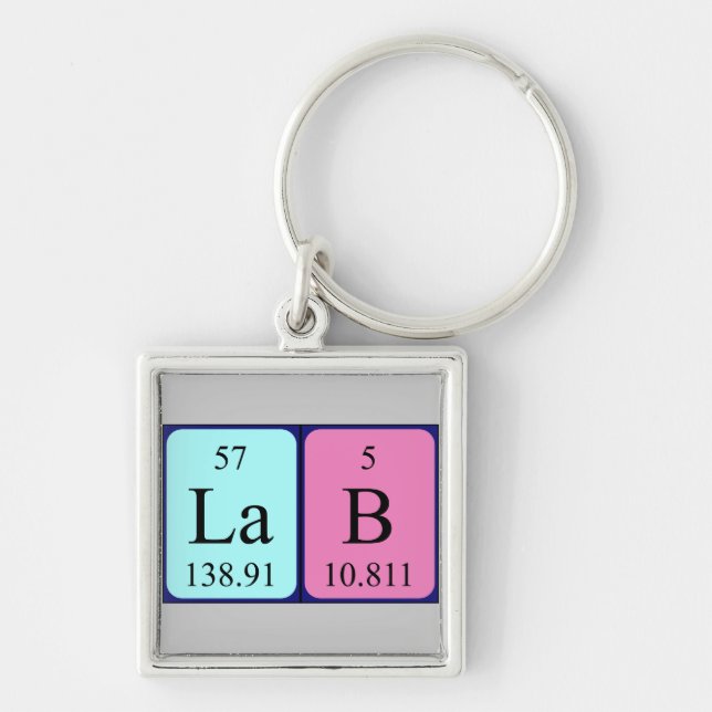 Lab periodic table keyring (Front)