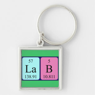 Lab periodic table keyring