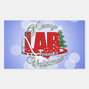 LAB PHLEBOTOMIST CHRISTMAS STICKER