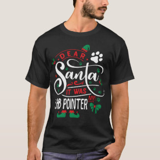 Lab Pointer Dog Christmas Dog breed retro retro T-Shirt