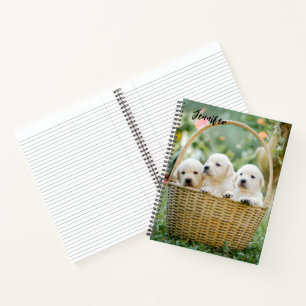 Lab Puppies Personalized Notebook