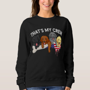 Lab Puppies Us Flag Lab Mum Lab Dad Labrador Retri Sweatshirt