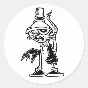 lab rat classic round sticker