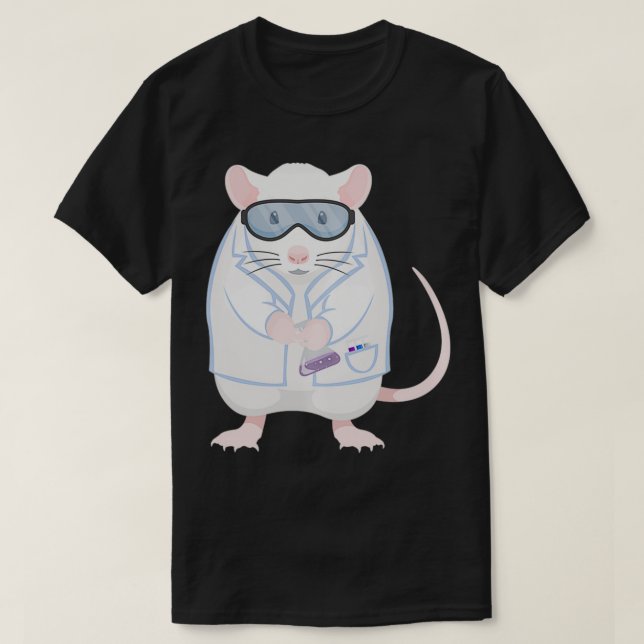 Lab Rat Inspired Laboratory Rat Related Rat Scienc T-Shirt (Design Front)
