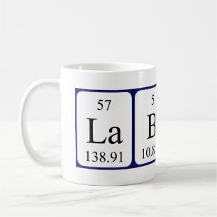 Lab Rat periodic table name mug