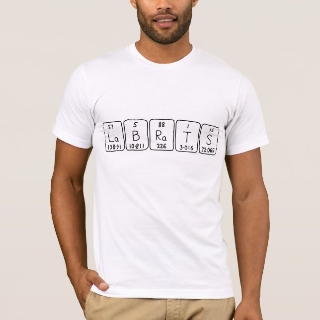 Lab Rats periodic table name shirt (Front)