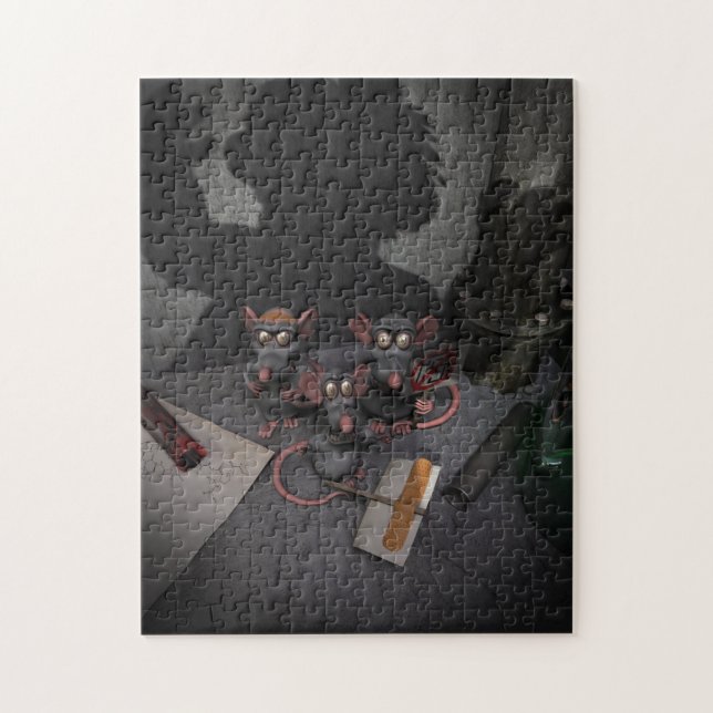 Lab Rats Unite Jigsaw Puzzle (Vertical)