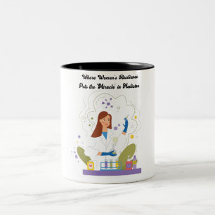 Lab Research and Medical Science for Women Two-Tone Coffee Mug