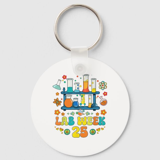 Lab Scientist Lab Week 2025 Mystery Machine Of Dia Keychain (Front)
