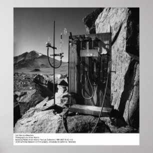 Lab Site at a Mountain  by Ansel Adams Poster