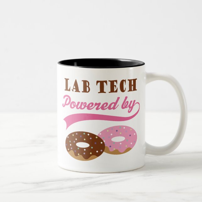 Lab Tech Funny Gift Two-Tone Coffee Mug (Right)