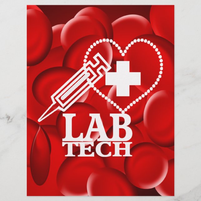 LAB TECH HEART  SYRINGE LOGO (Front)