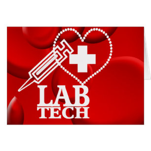 LAB TECH HEART SYRINGE LOGO - LABORATORY SCIENTIST
