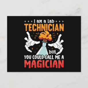 Lab Tech I Am A Lab Technician Laboratory Science Postcard