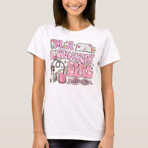 Lab Tech I'm a Laboratory Girl Medical Lab Science T-Shirt