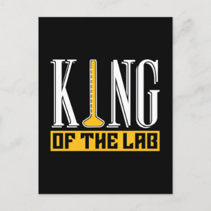 Lab Tech King Of The Lab Laboratory Technician Holiday Postcard