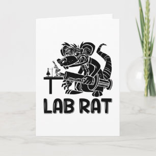 Lab Tech Lab Rat Chemist Laboratory Technician Card