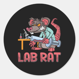 Lab Tech Lab Rat Laboratory Chemist Technician Classic Round Sticker