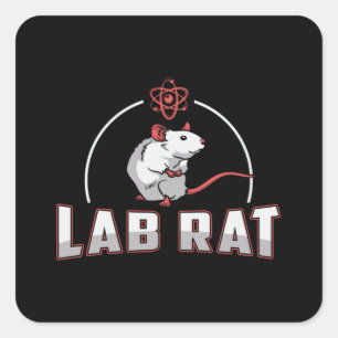 Lab Tech Lab Rat Laboratory Science Technician Square Sticker