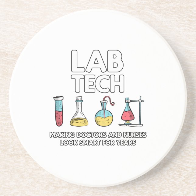 Lab Tech Laboratory Coaster (Front)