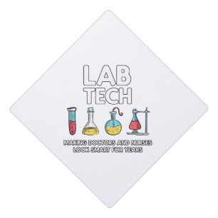 Lab Tech Laboratory Graduation Cap Topper