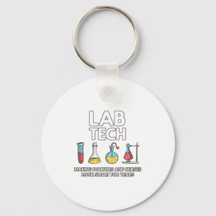 Lab Tech Laboratory Keychain