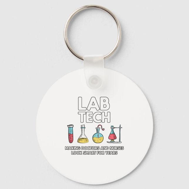 Lab Tech Laboratory Keychain (Front)