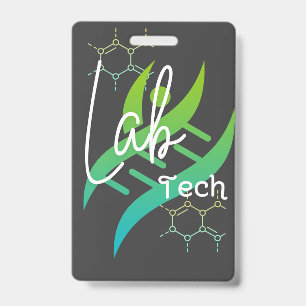 Lab Tech Name Badge