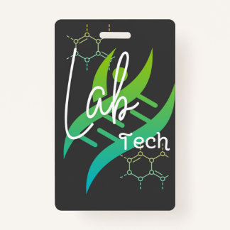Lab Tech Name Badge