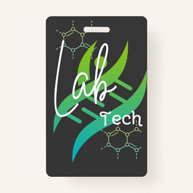 Lab Tech Name Badge (Front)