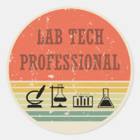 Lab tech professional vintage sunset retro
