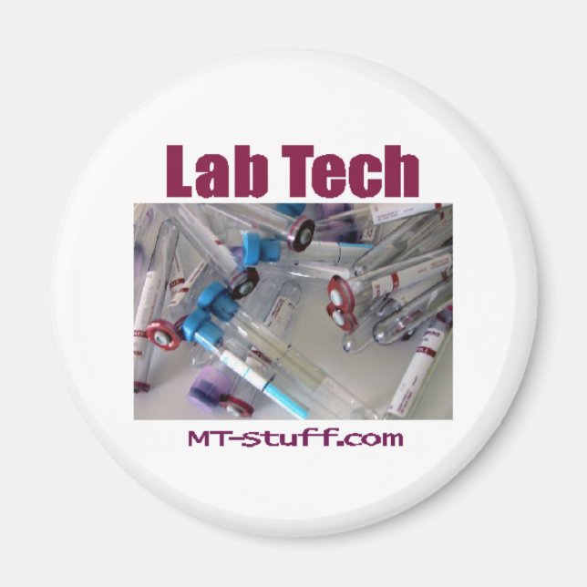 Lab Tech Tubes Magnet (Front)